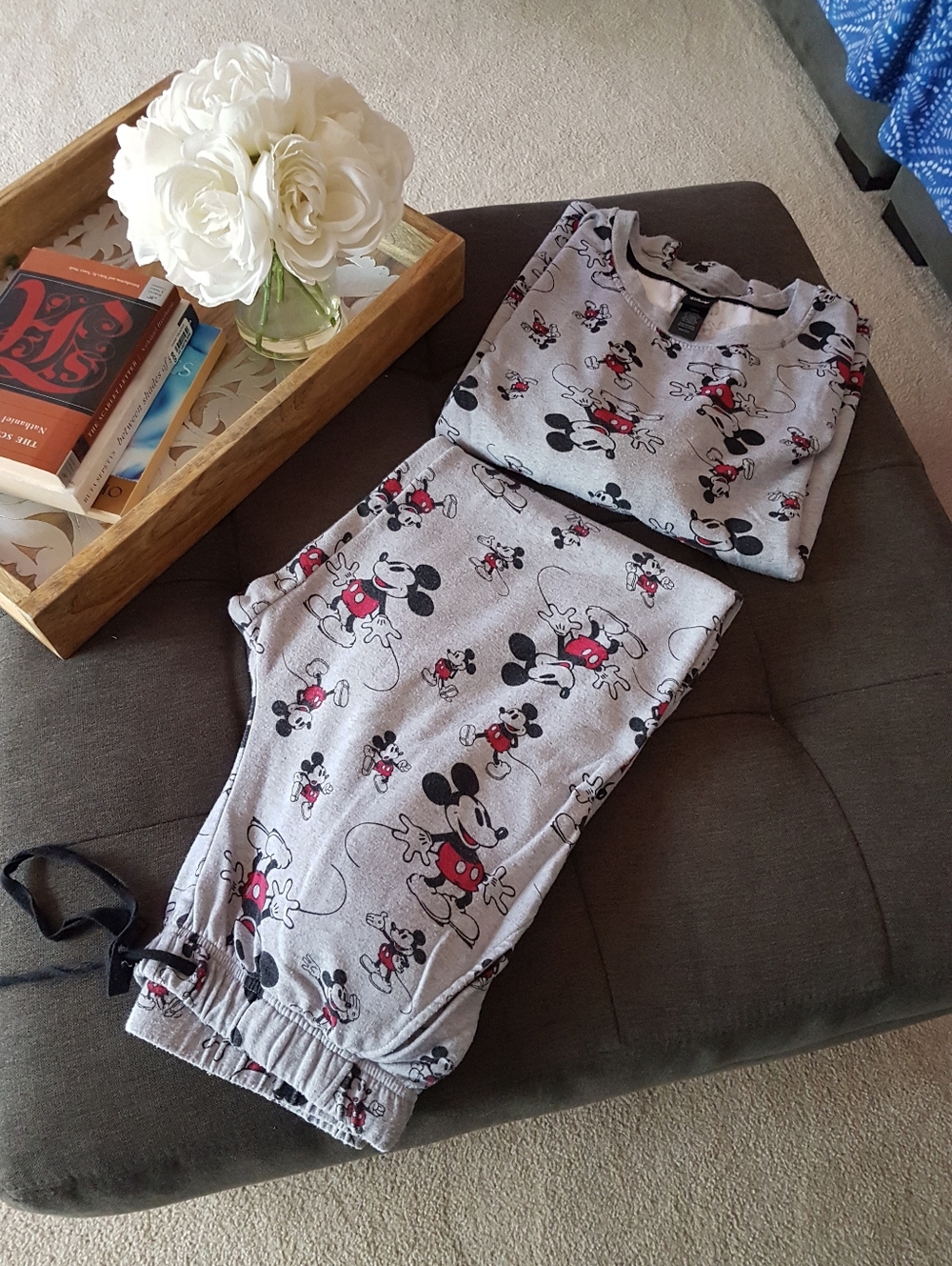 Disney Mickey Mouse Gray Pajama Bottoms - Picture 8 of 15